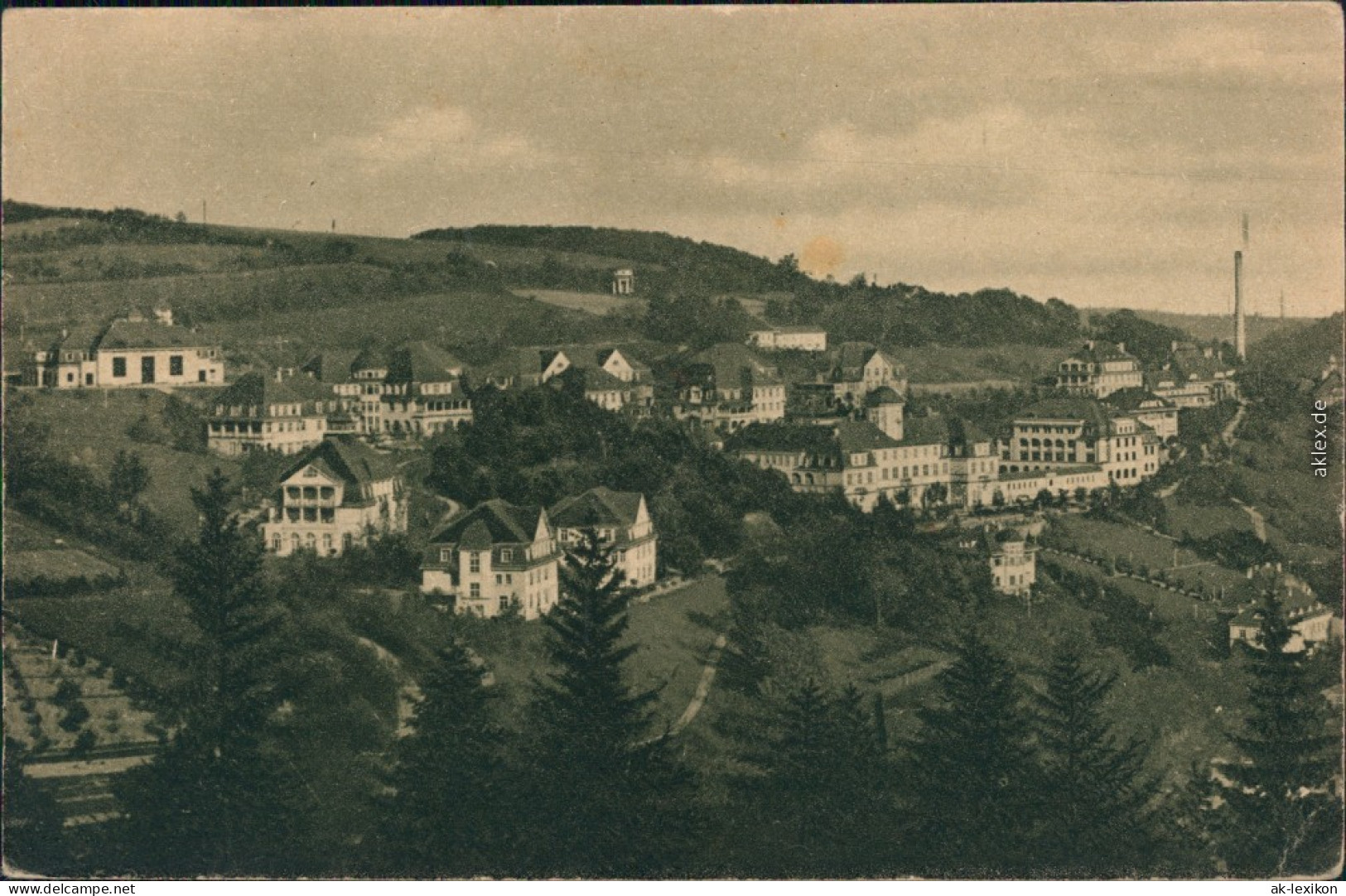 Bad Gottleuba-Bad Gottleuba-Berggießhübel Panorama-Ansicht 1924 - Bad Gottleuba-Berggiesshuebel