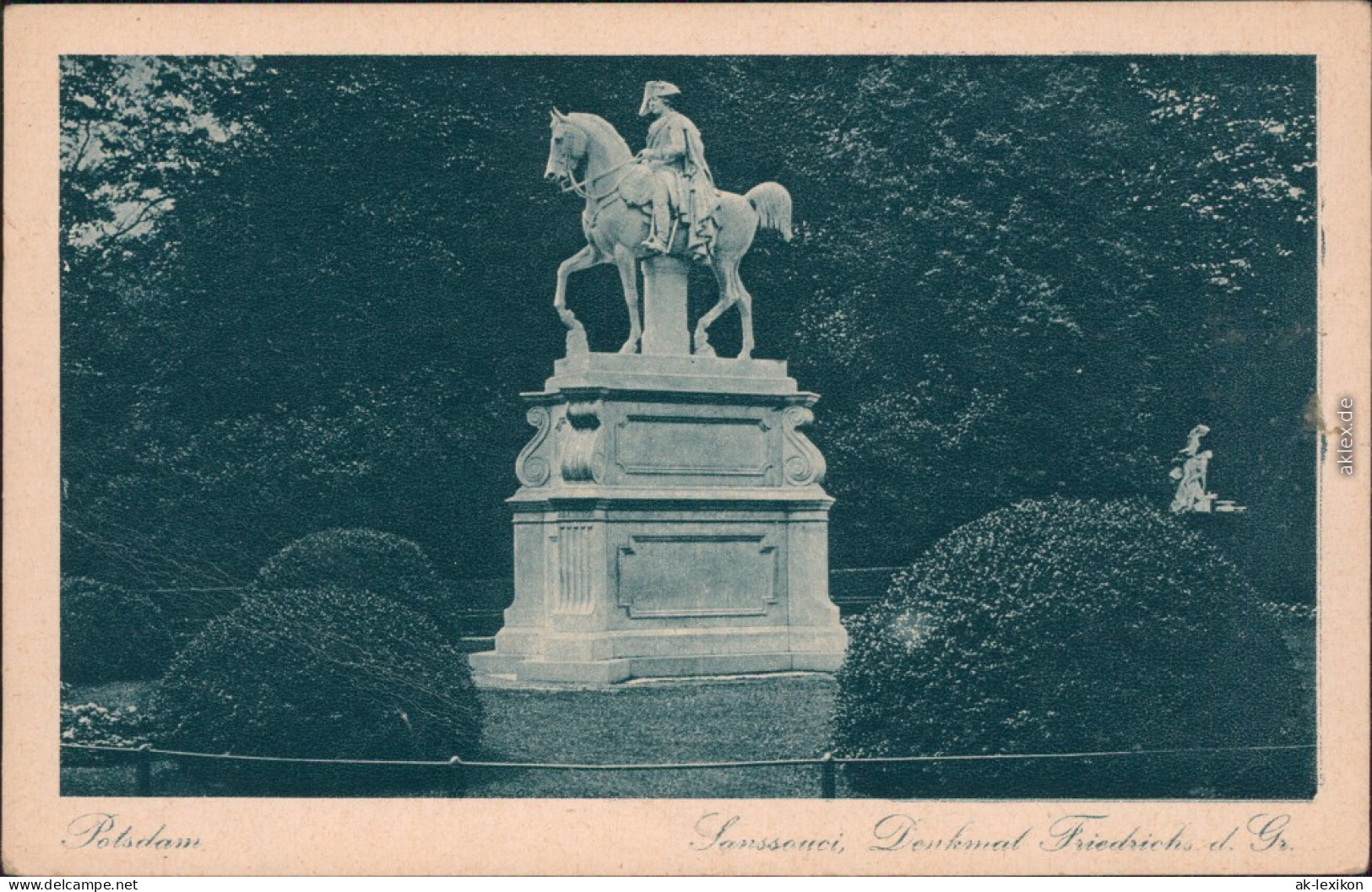 Ansichtskarte Potsdam Denkmal Friedrich Der Große 1928 - Potsdam