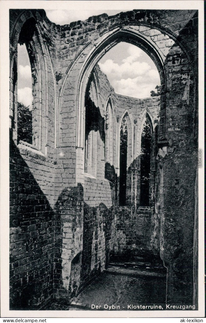 Ansichtskarte Oybin Burg Und Klosterruine - Kreuzgang 1934 - Oybin