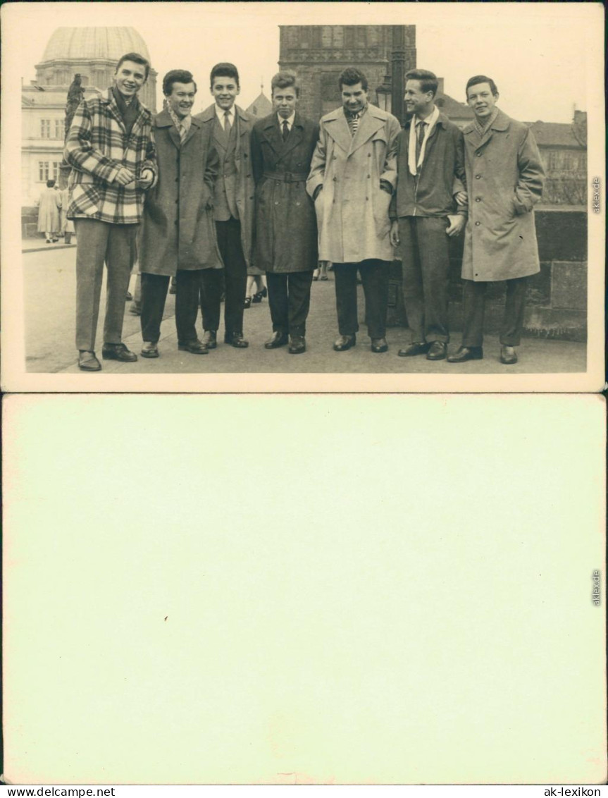 Menschen / Soziales Leben Studentengruppe Vor Hist  Gebäuden 1955 Privatfoto - Personaggi