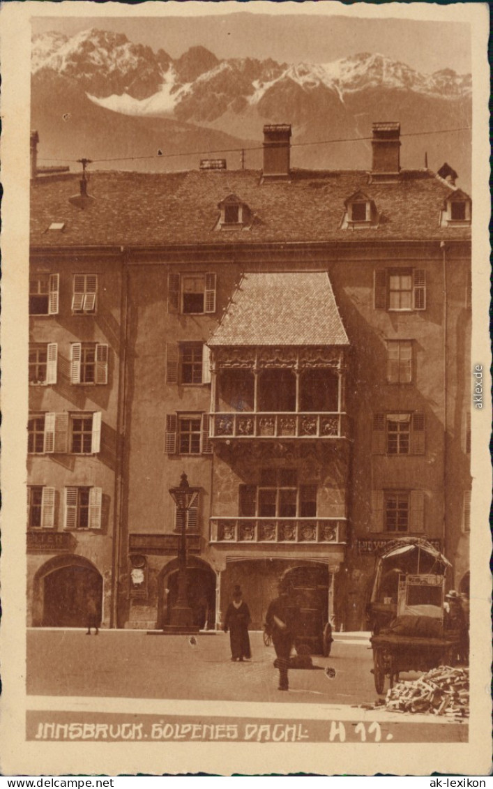 Foto Innsbruck Goldenes Dachl 1929 Privatfoto - Innsbruck