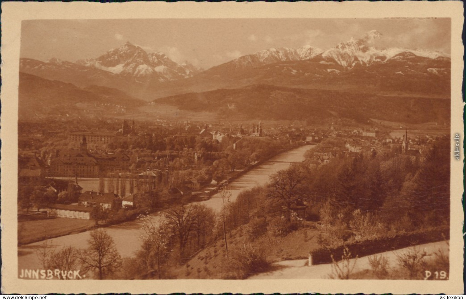 Ansichtskarte Innsbruck Blick Auf Die Stadt 1928 - Innsbruck