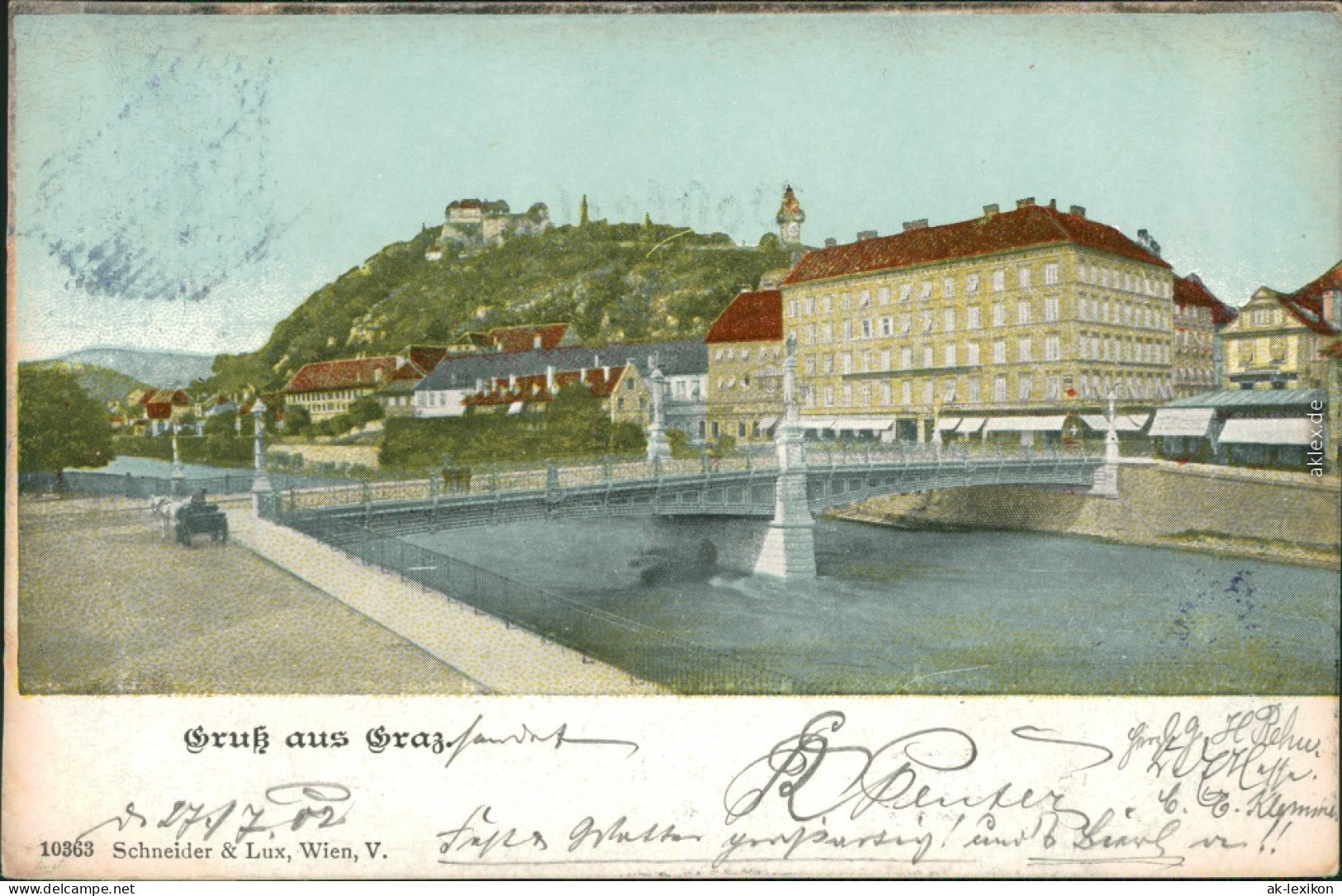 Ansichtskarte Garz Grazer Schloßberg, Bastei 1902 - Other & Unclassified