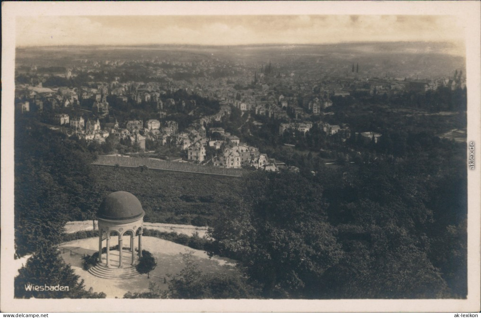 Ansichtskarte Wiesbaden Panorama 1942 - Wiesbaden