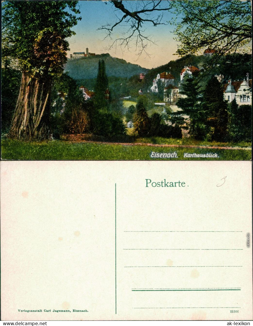 Ansichtskarte Eisenach Karthausblick 1910 - Eisenach