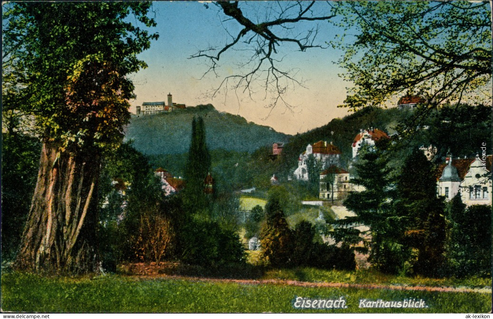 Ansichtskarte Eisenach Karthausblick 1910 - Eisenach