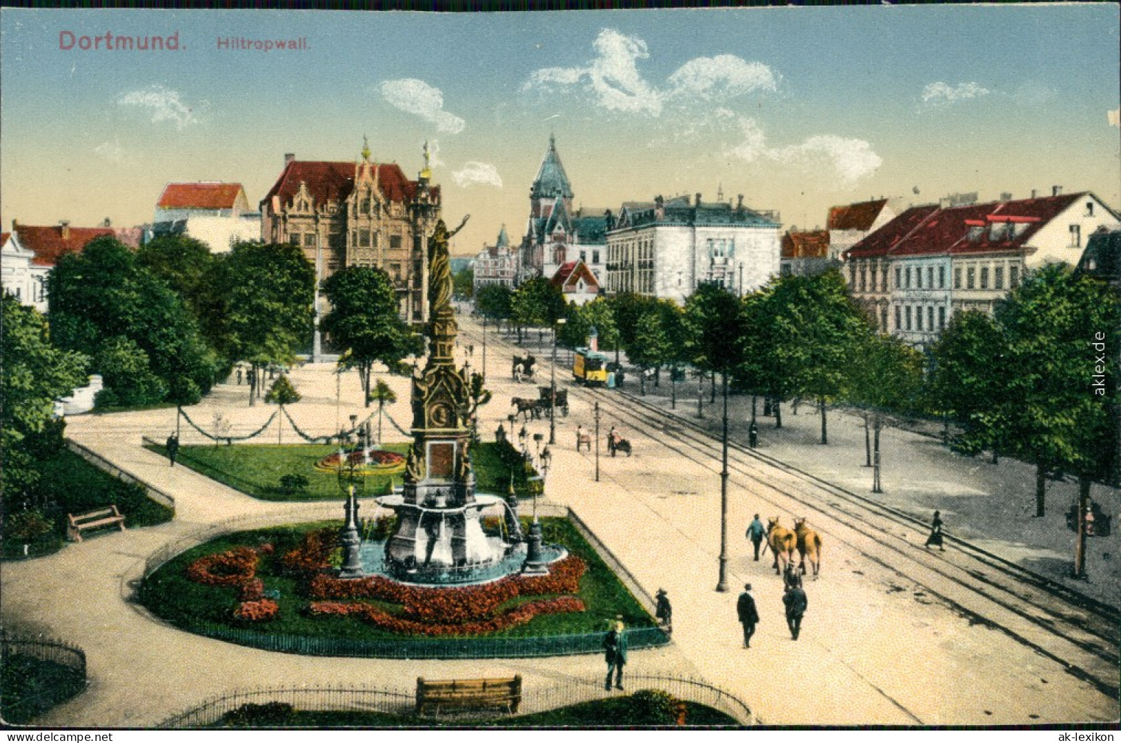 Ansichtskarte Dortmund Hiltropwall 1910 - Dortmund