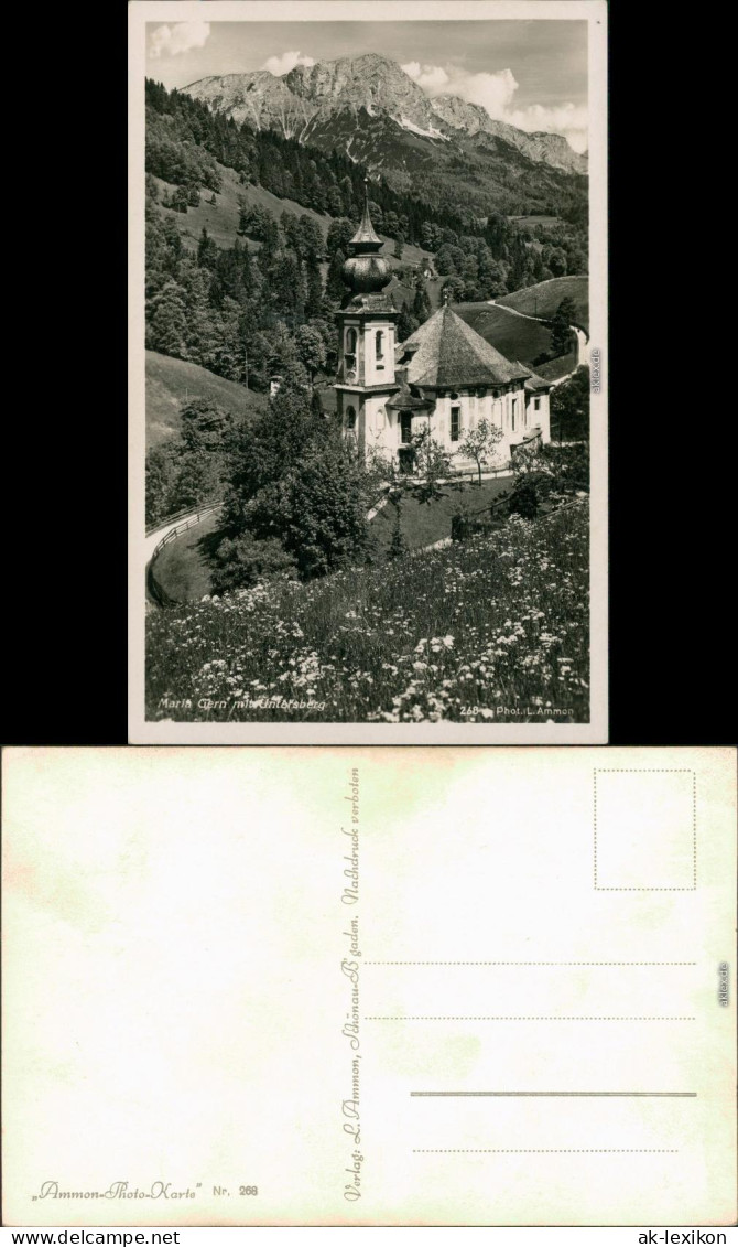 Ansichtskarte Maria Gern-Berchtesgaden Kirche Maria Gern Mit Untersberg 1932 - Berchtesgaden