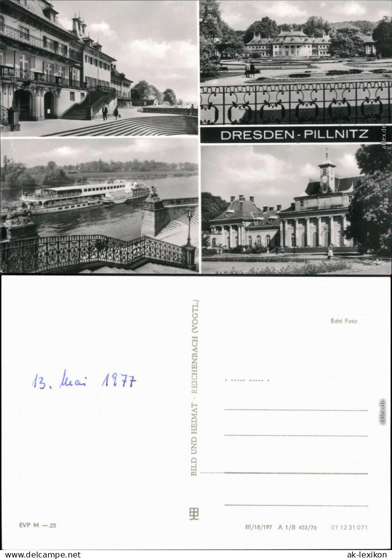 Ansichtskarte Pillnitz Schloss Pillnitz, Elbdampfer 1976 - Pillnitz