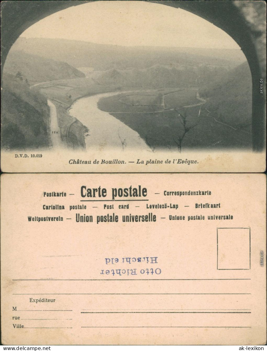 Ansichtskarte Beulen Bouillon Panorama-Ansicht Auf Den Fluss 1913 - Other & Unclassified