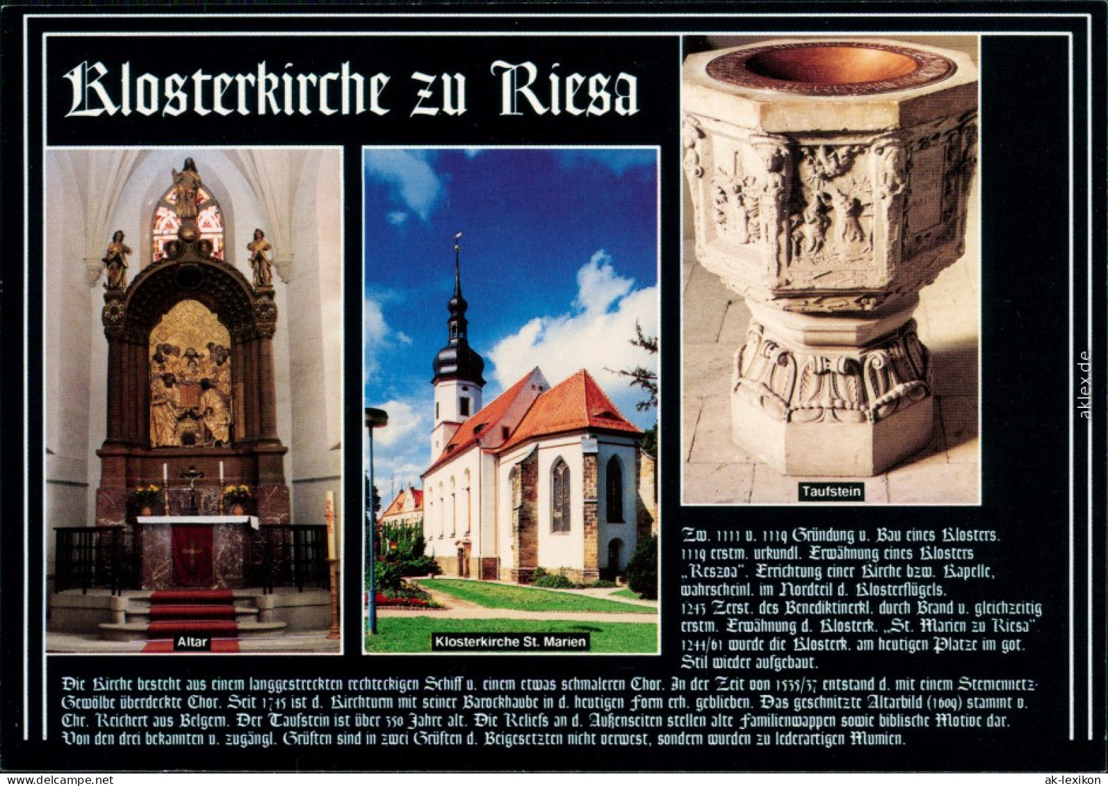 Ansichtskarte Riesa Klosterkirche 1994 - Riesa