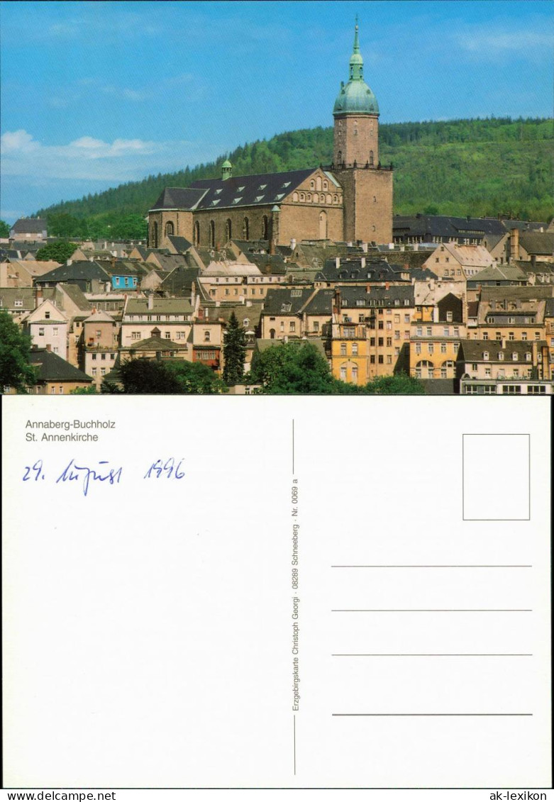 Ansichtskarte Annaberg-Buchholz St. Annenkirche 1996 - Annaberg-Buchholz