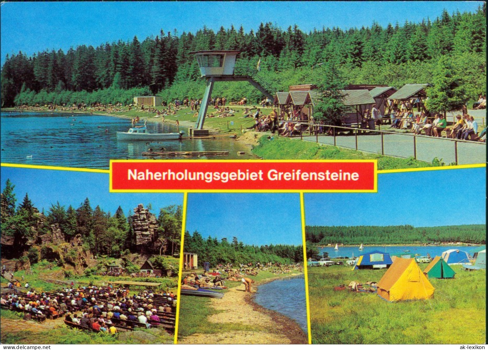 Ehrenfriedersdorf Naherholungsgebiet Greifensteine Zeltplatz 1981 - Ehrenfriedersdorf