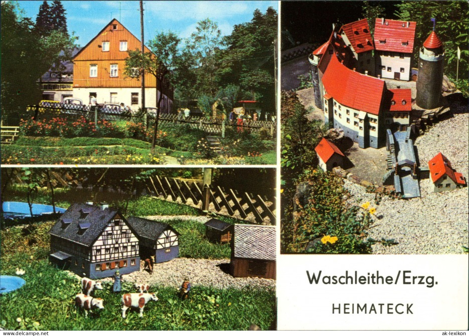 Waschleithe-Grünhain-Beierfeld Gasthaus  Miniaturschauanlage Heimatecke 1977 - Grünhain