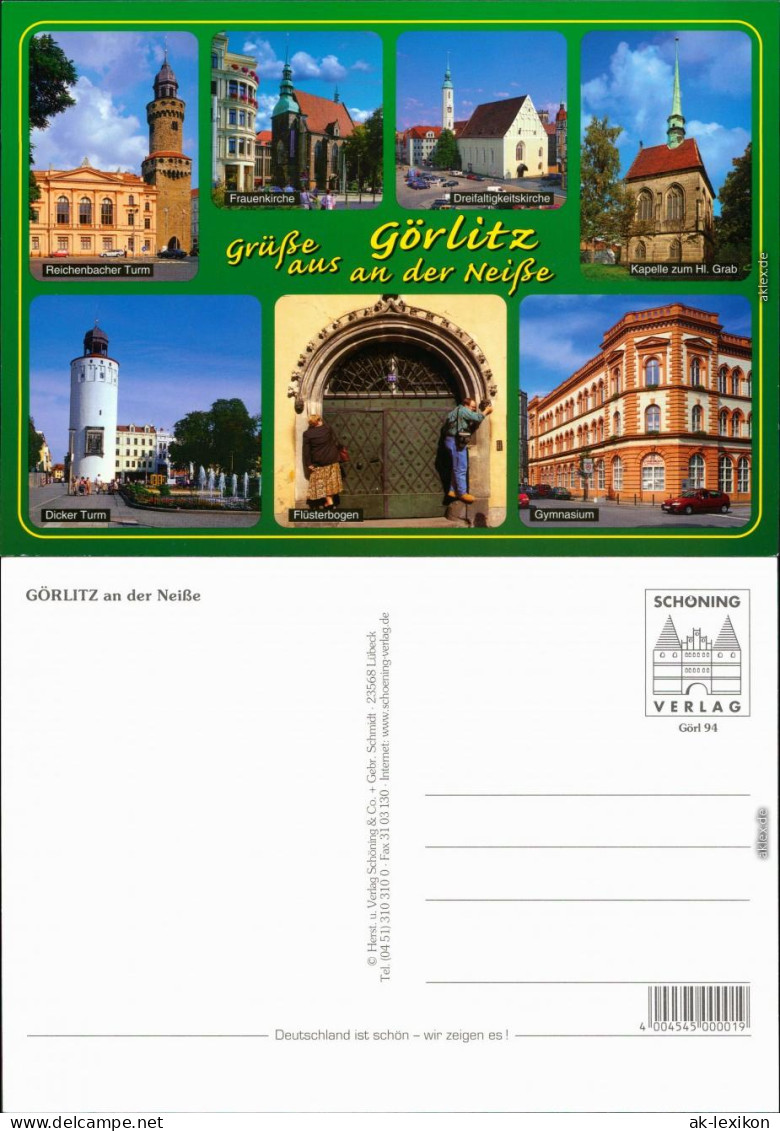 Görlitz Zgorzelec Reichenbacher Turm,  Kapelle, Dicker Turm, Gymnasium 1995 - Goerlitz