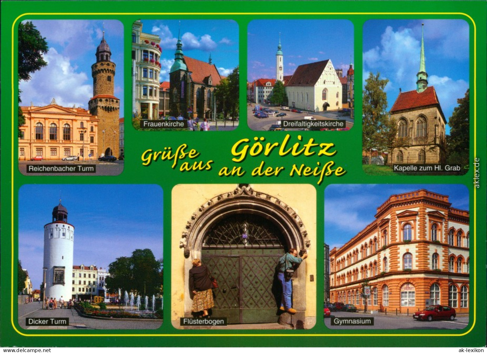 Görlitz Zgorzelec Reichenbacher Turm,  Kapelle, Dicker Turm, Gymnasium 1995 - Görlitz