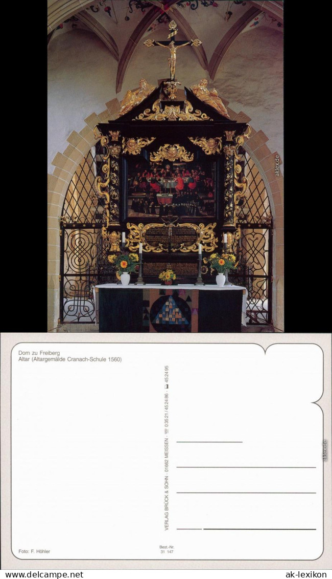 Ansichtskarte Freiberg (Sachsen) Dom St. Marien - Altar 2000 - Freiberg (Sachsen)