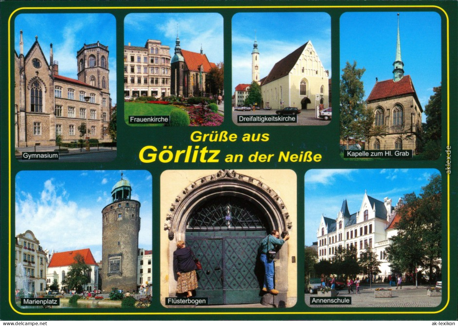 Görlitz Zgorzelec Gymnasium, Frauenkirche, Marienplatz, Annenschule 1995 - Görlitz