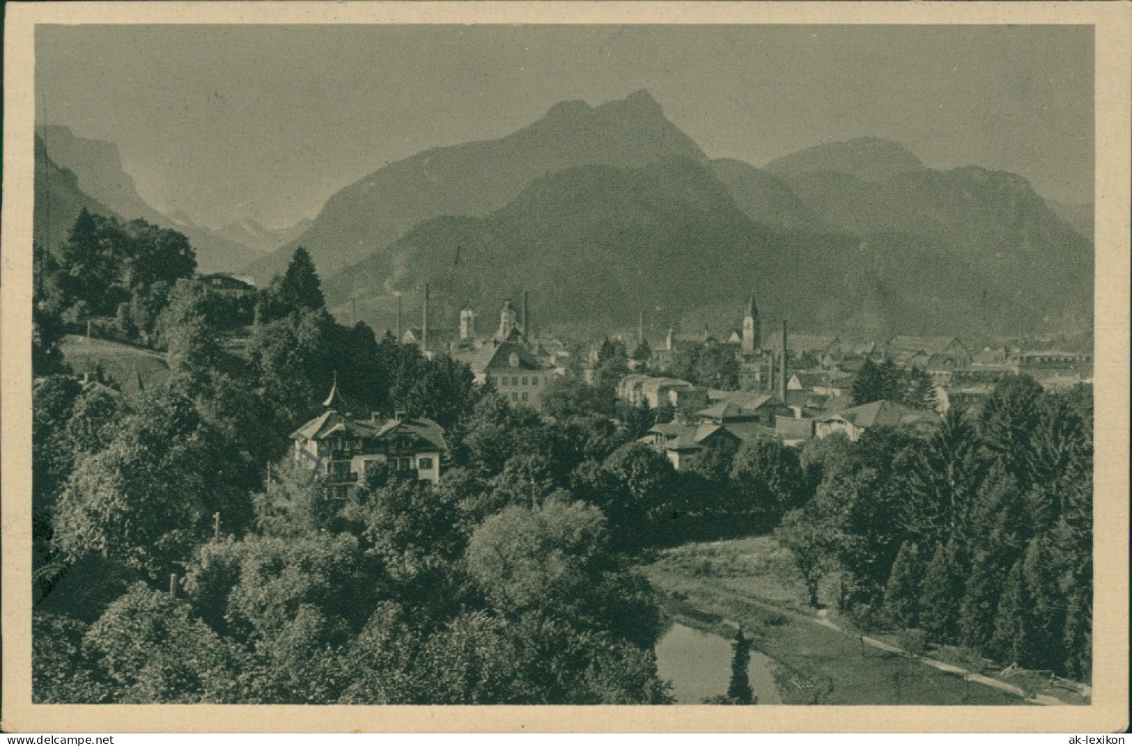 Ansichtskarte Bad Reichenhall Blick Auf Den Ort 1928 - Bad Reichenhall