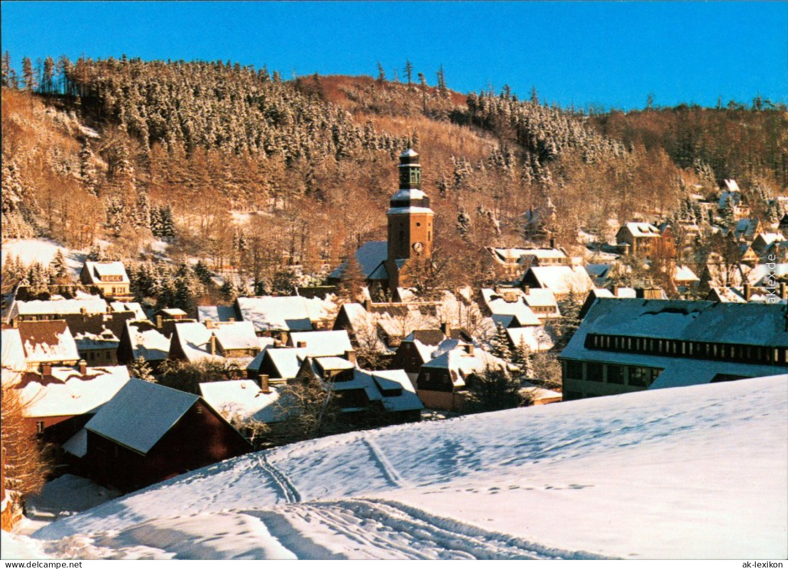 Ansichtskarte Geising-Altenberg (Erzgebirge) Blick Auf Die Stadt 2001 - Geising