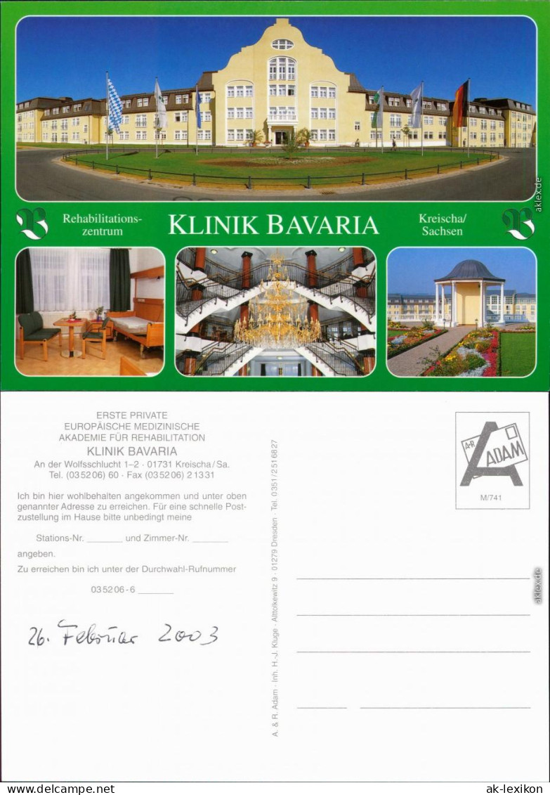 Ansichtskarte Kreischa Klinik Bavaria X 2003 - Kreischa