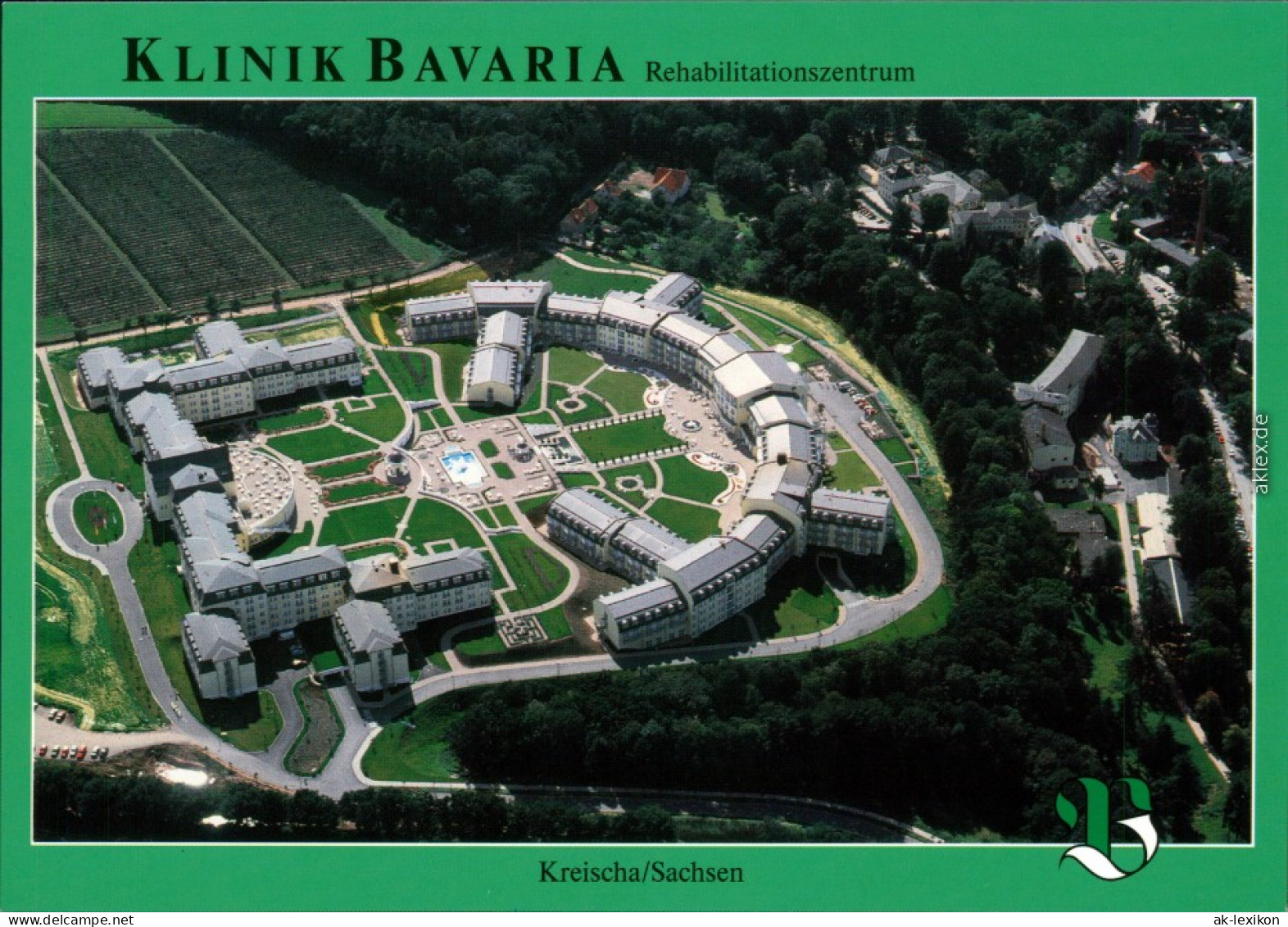 Ansichtskarte Kreischa Luftbild - Klinik Bavaria 2003 - Kreischa