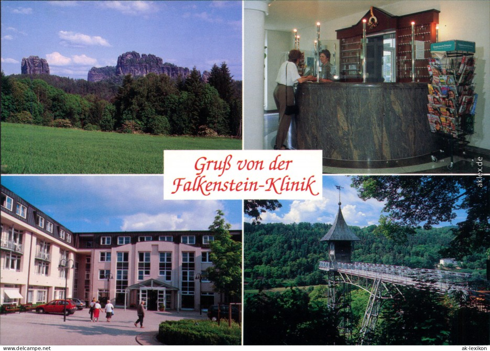 Bad Schandau Falkenstein (Sächsische Schweiz) - Klinik - Fahrstuhl 1990 - Bad Schandau