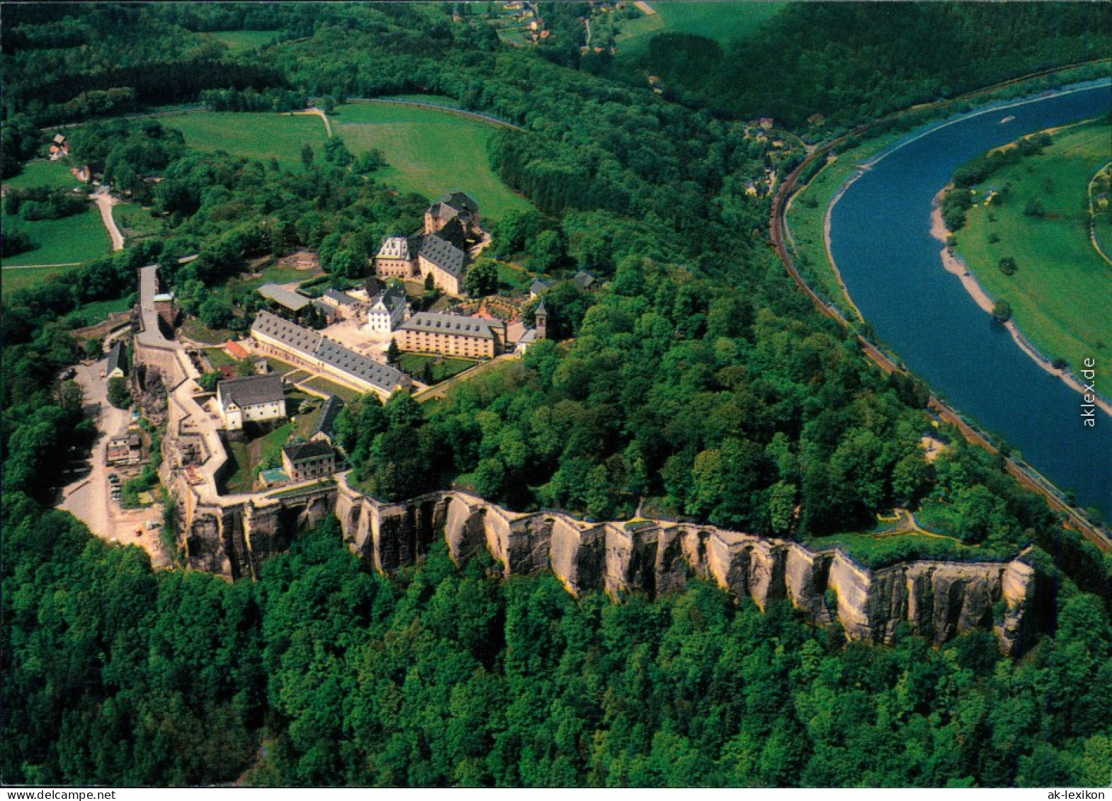 Königstein (Sächsische Schweiz) Luftbild - Festung Königstein 2000 - Königstein (Sächs. Schw.)