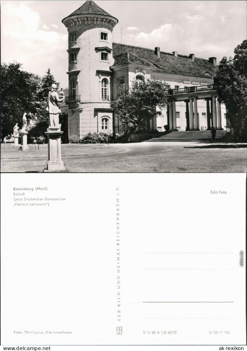 Ansichtskarte Rheinsberg Schloss 1975 - Rheinsberg