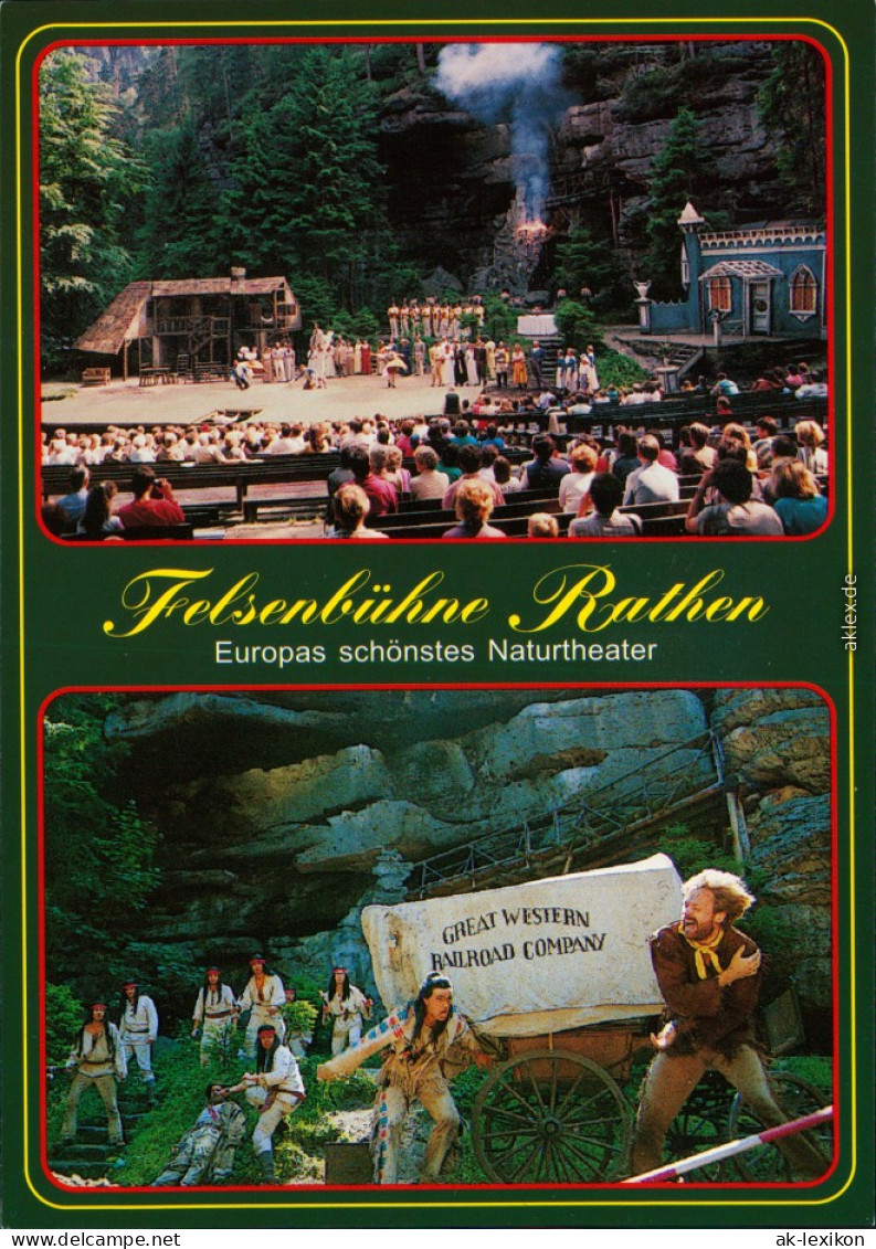 Ansichtskarte Rathen Felsenbühne 2002 - Rathen