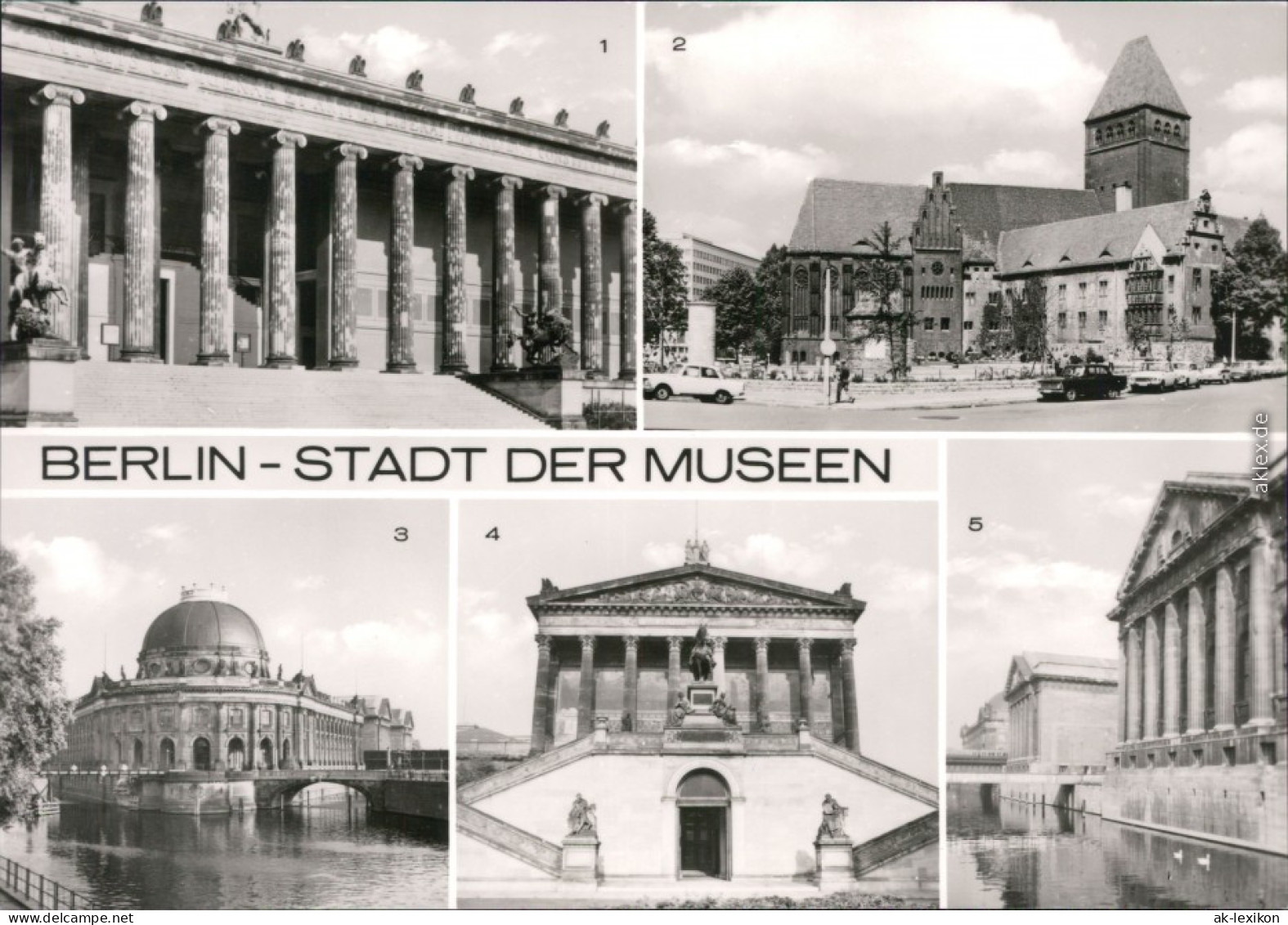 Mitte-Berlin Altes- Märkisches- Bademuseum, Gemäldegalerie, Pergamonmuseum 1972 - Mitte