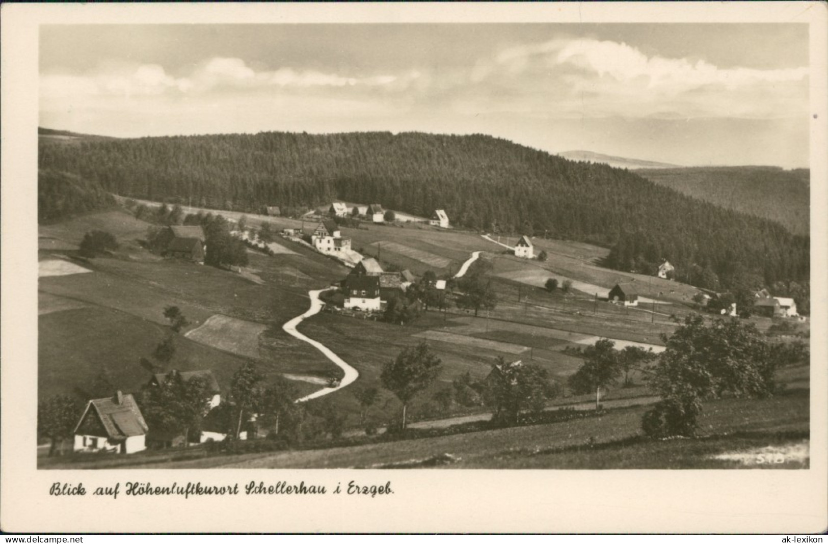 Ansichtskarte Schellerhau-Altenberg (Erzgebirge) Blick Auf Den Ort 1952 - Schellerhau