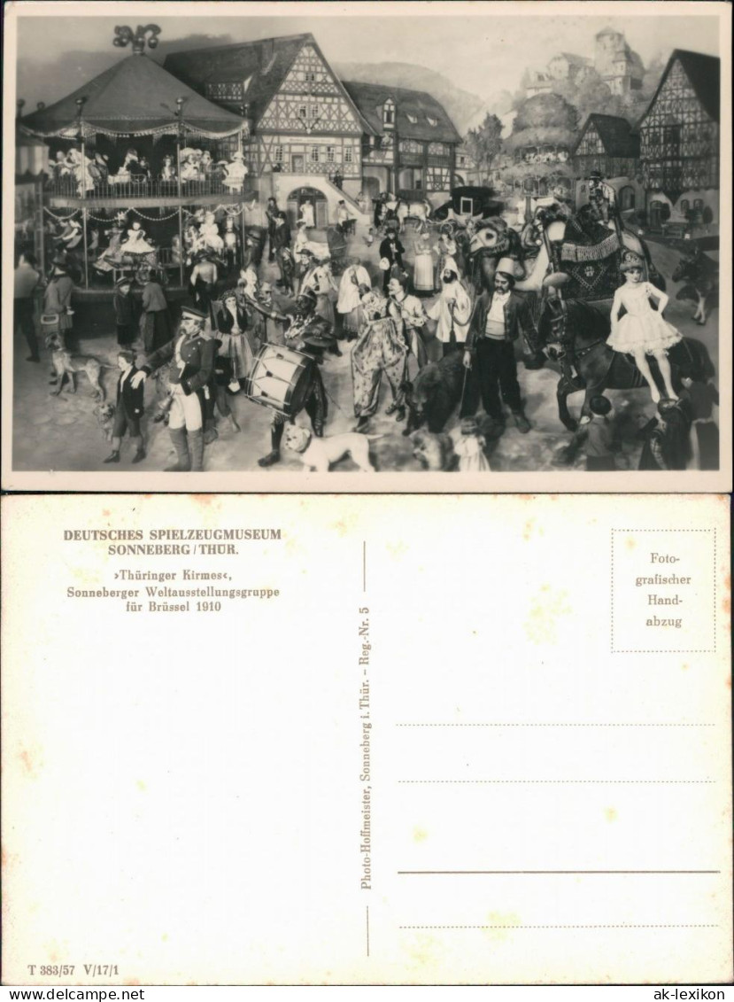 Ansichtskarte Sonneberg Deutsches Spielzeugmuseum - Thüringer Kirmes 1957 - Sonneberg