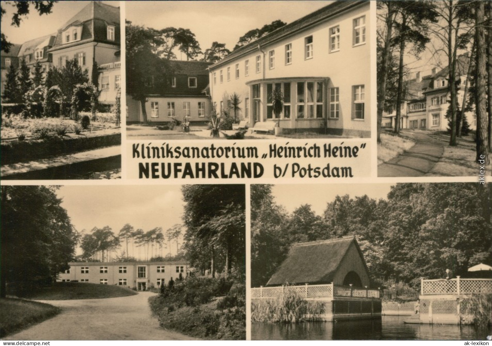 Ansichtskarte Neu Fahrland-Potsdam Kliniksanatorium Heinrich Heine 1970 - Neu Fahrland