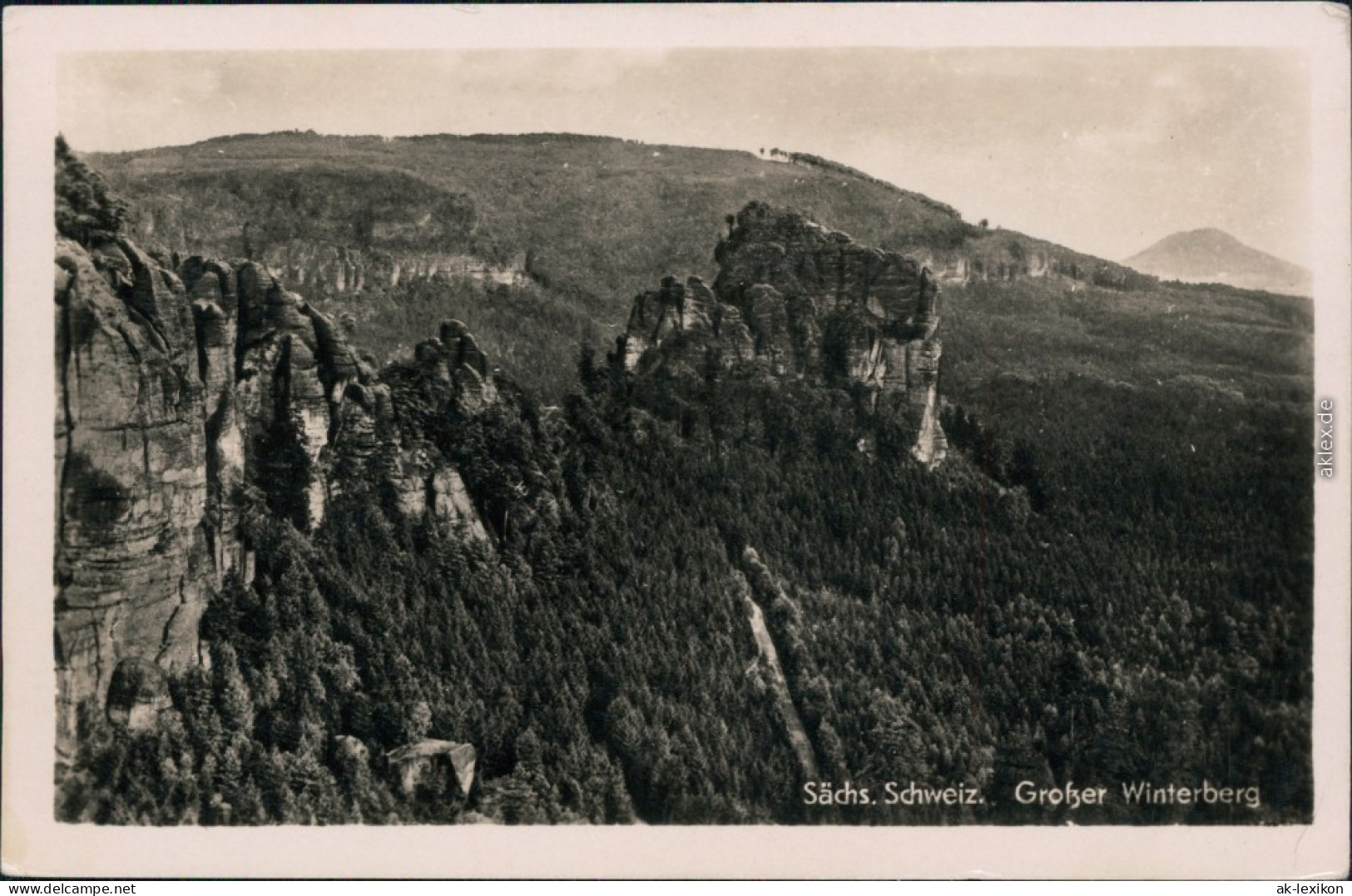 Ansichtskarte Schmilka Großer Winterberg 1957 - Schmilka