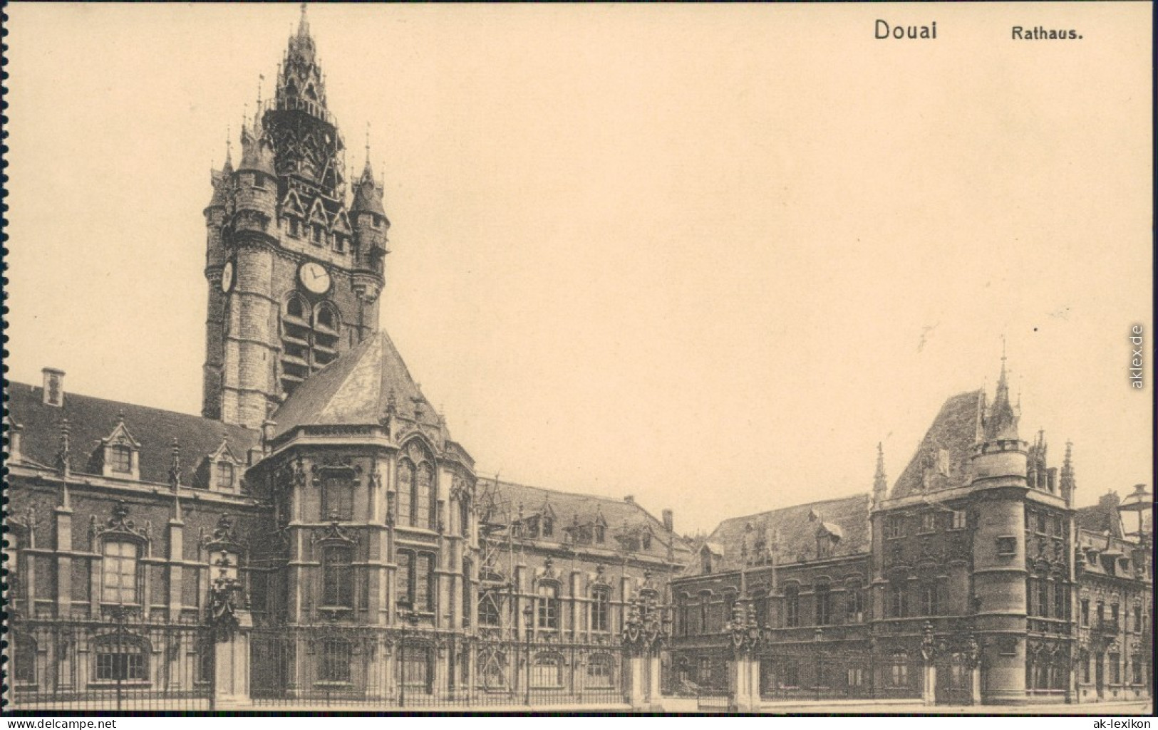 CPA Douai Dowaai Rathaus 1914 - Douai