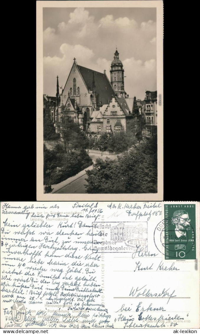 Ansichtskarte Leipzig Thomaskirche 1956  - Leipzig