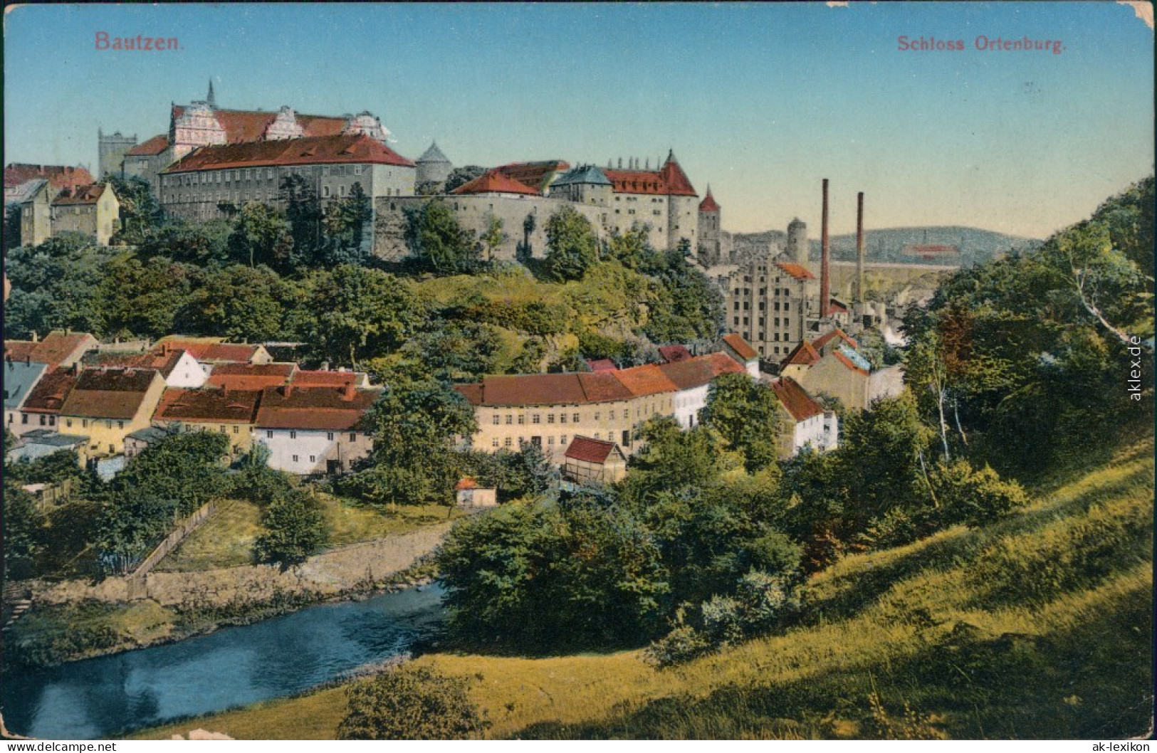 Ansichtskarte Bautzen Budyšin Ortenburg 1911 - Bautzen