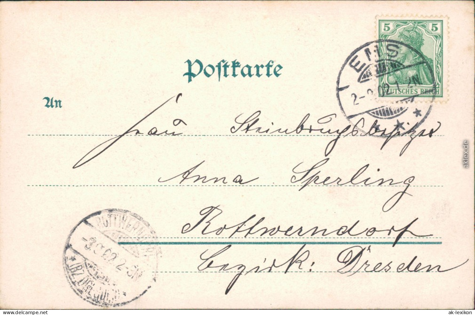 Ansichtskarte Bad Ems Gedächtniskirche 1902 - Bad Ems