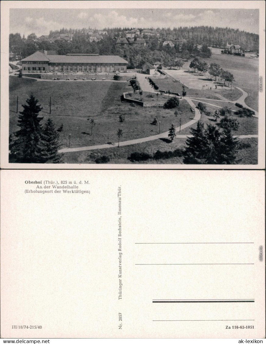 Ansichtskarte Oberhof (Thüringen) Wandelhalle 1940 - Oberhof
