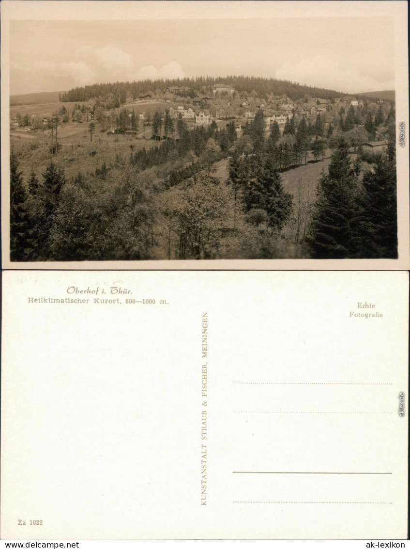 Ansichtskarte Oberhof (Thüringen) Panorama-Ansicht 1920 - Oberhof