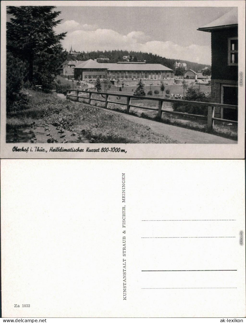 Ansichtskarte Oberhof (Thüringen) Kuranlage 1920 - Oberhof