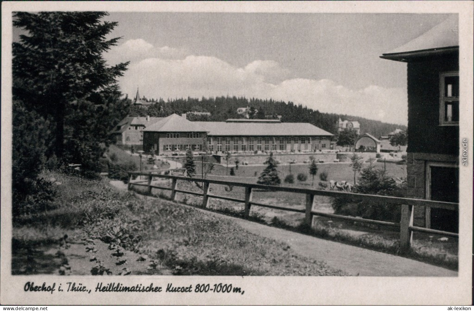 Ansichtskarte Oberhof (Thüringen) Kuranlage 1920 - Oberhof