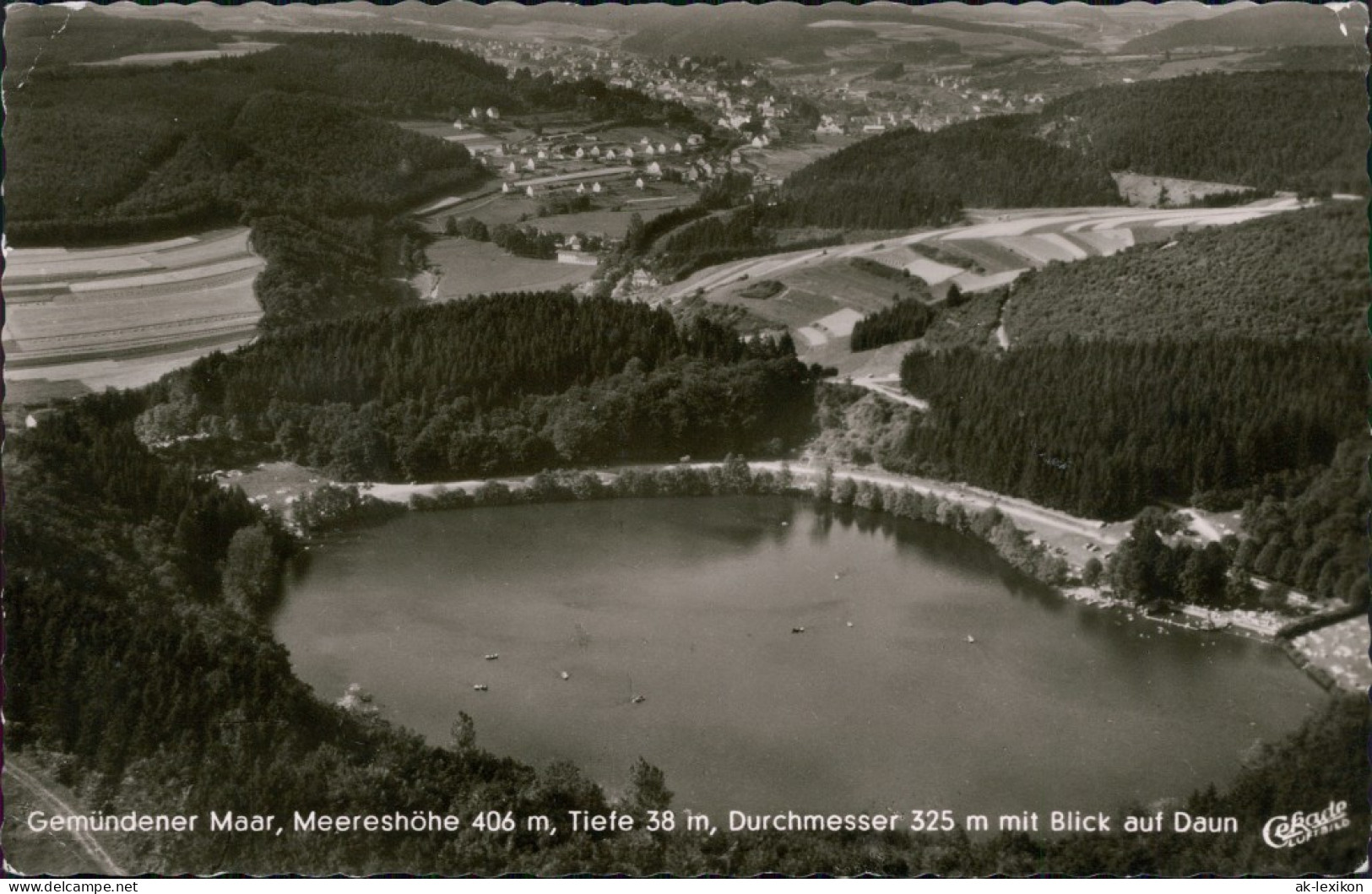 Ansichtskarte Daun See - Gemündener Maar 1960 - Daun
