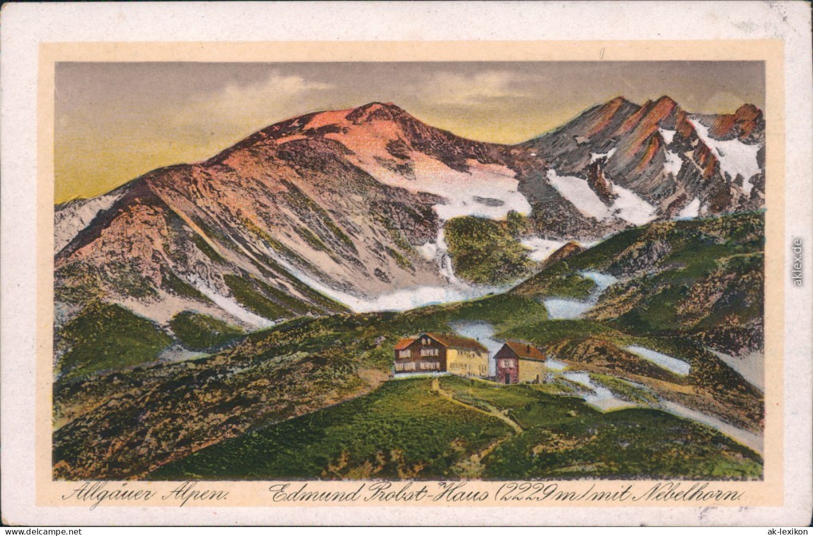 Oberstdorf (Allgäu) Edmund Probst Haus (2229 M Mit Nebelhorn) 1920 - Oberstdorf