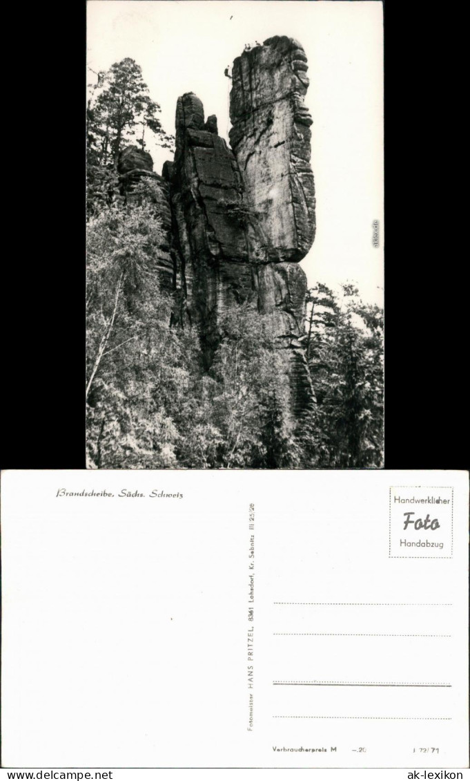 Ansichtskarte Rathen Sächsische Schweiz - Brandscheibe 1971 - Rathen