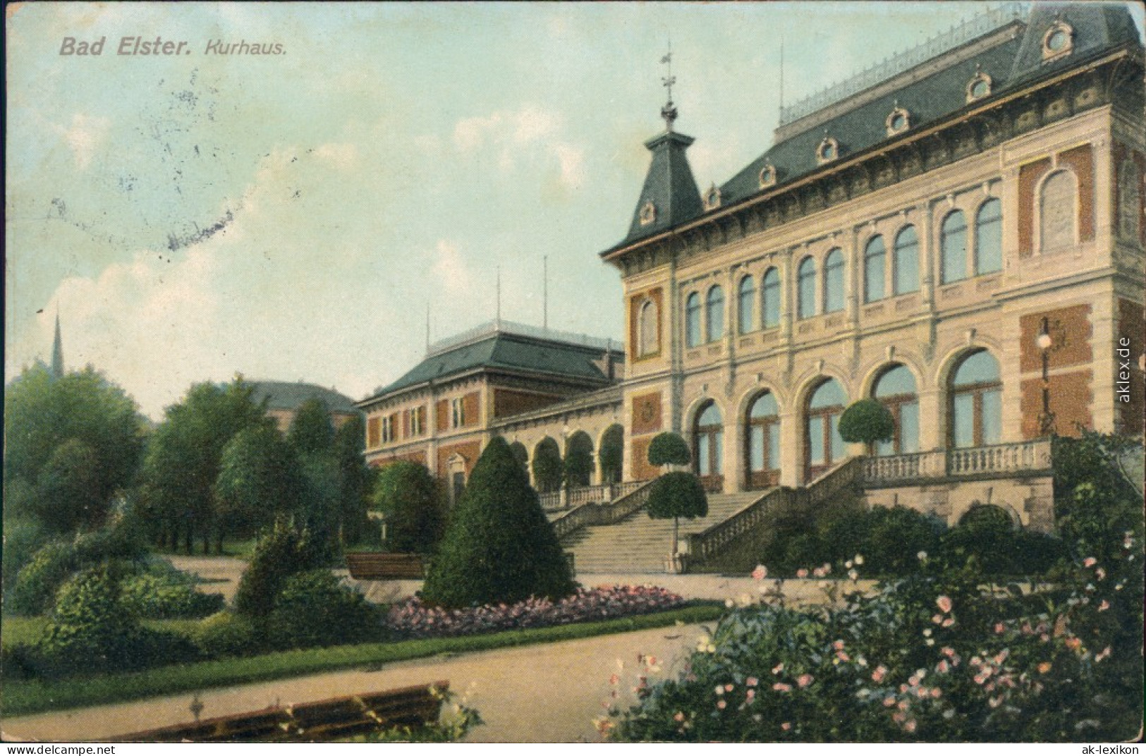 Ansichtskarte Bad Elster Kurhaus Mit Gartenanlage 1904 - Bad Elster