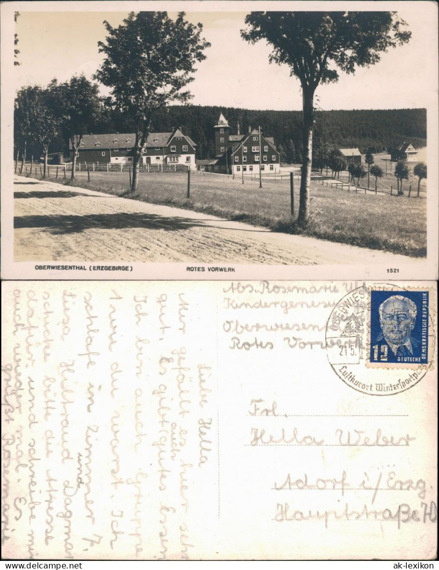 Ansichtskarte Oberwiesenthal Kinderheim "Rotes Vorwerk" 1960 - Oberwiesenthal
