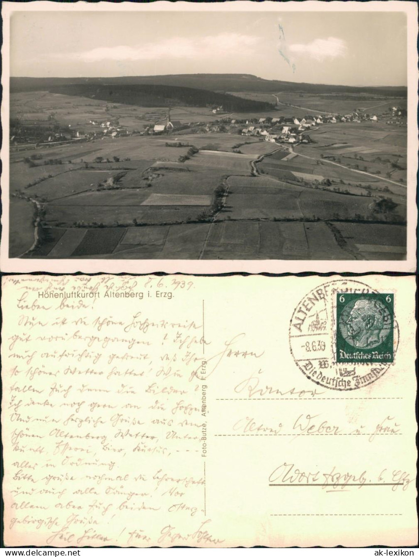 Ansichtskarte Altenberg (Erzgebirge) Luftbild 1939 - Altenberg