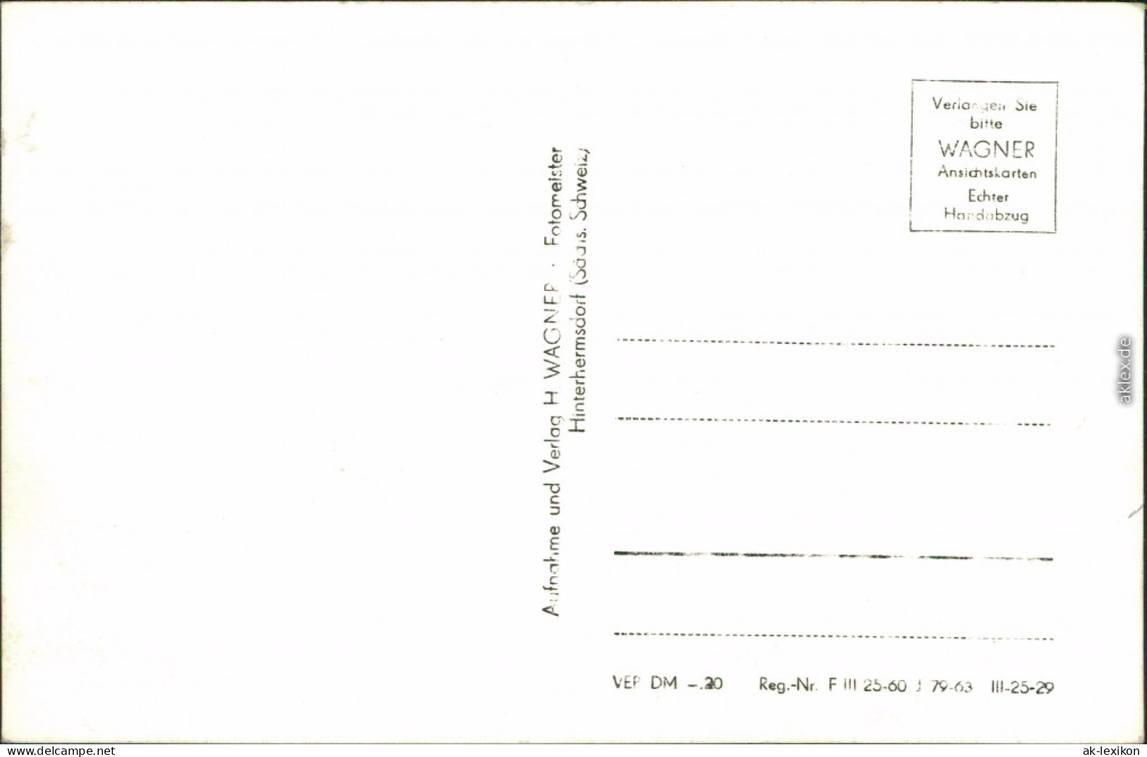 Ansichtskarte Kleingießhübel-Reinhardtsdorf-Schöna Blick Auf Den Ort 1963 - Schoena